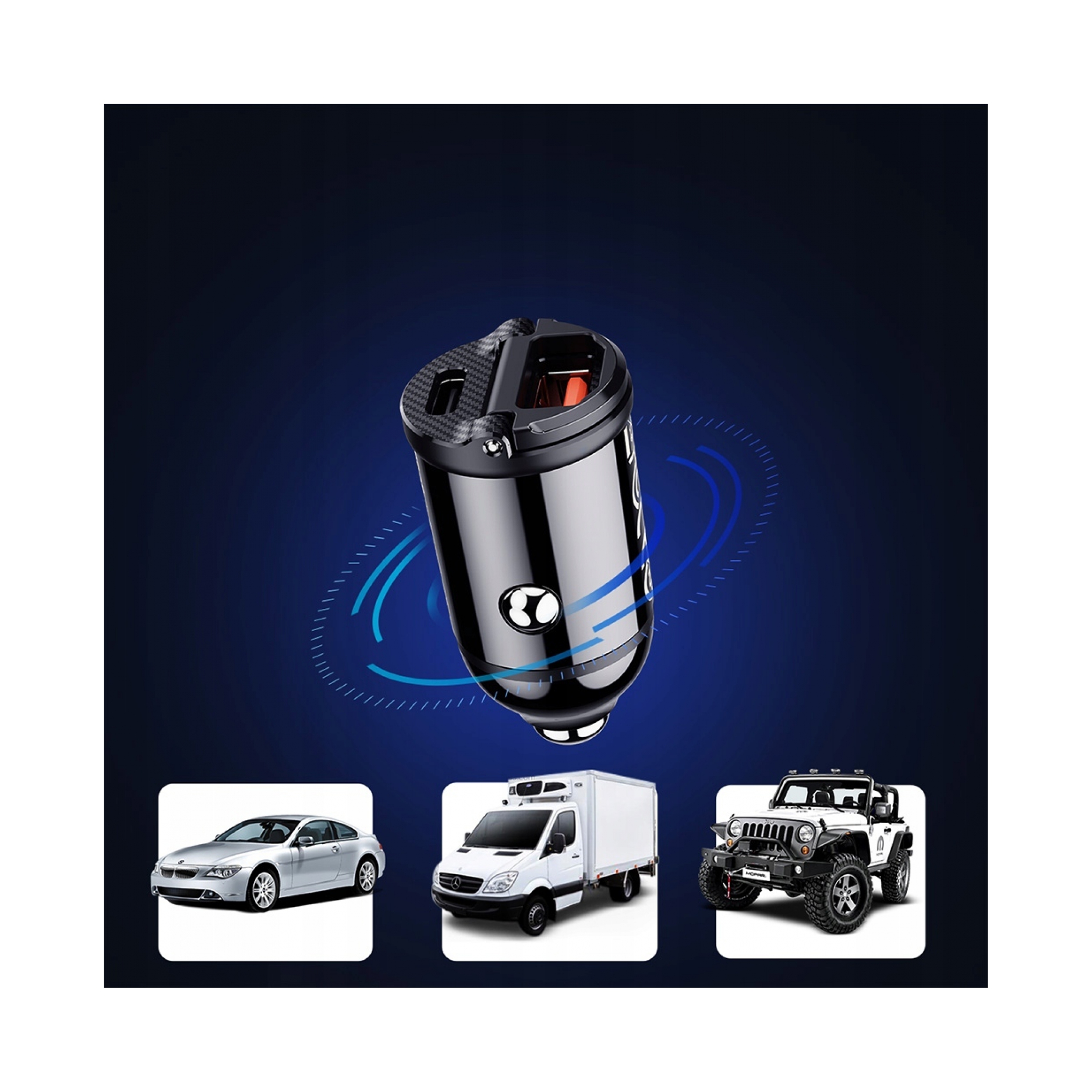 Rock 30W PD Hızlı Araç Şarj Cihazı - Siyah 6974282129220