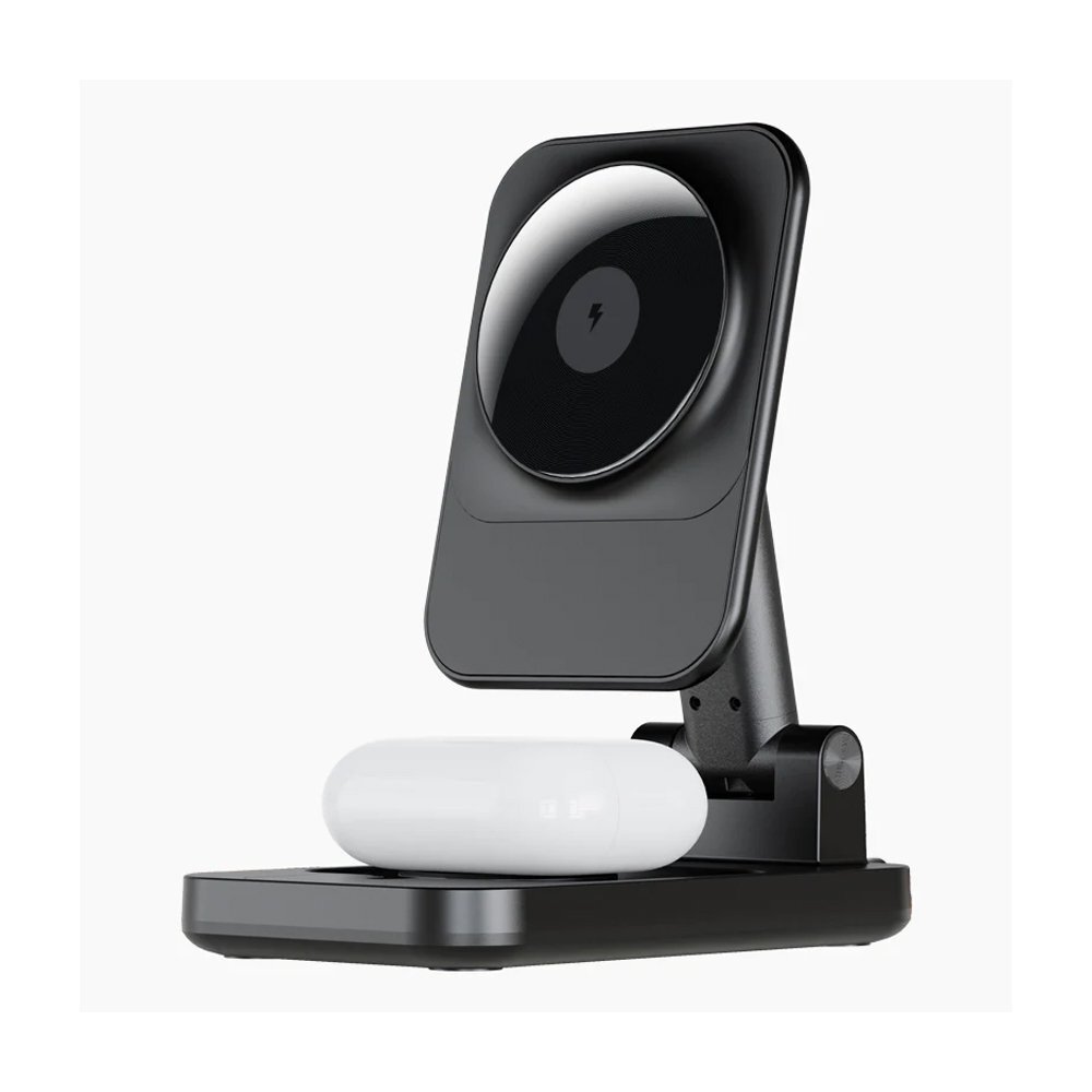 Keephone 3in1 Masaüstü Kablosuz Şarj Standı-Siyah 6975675085512