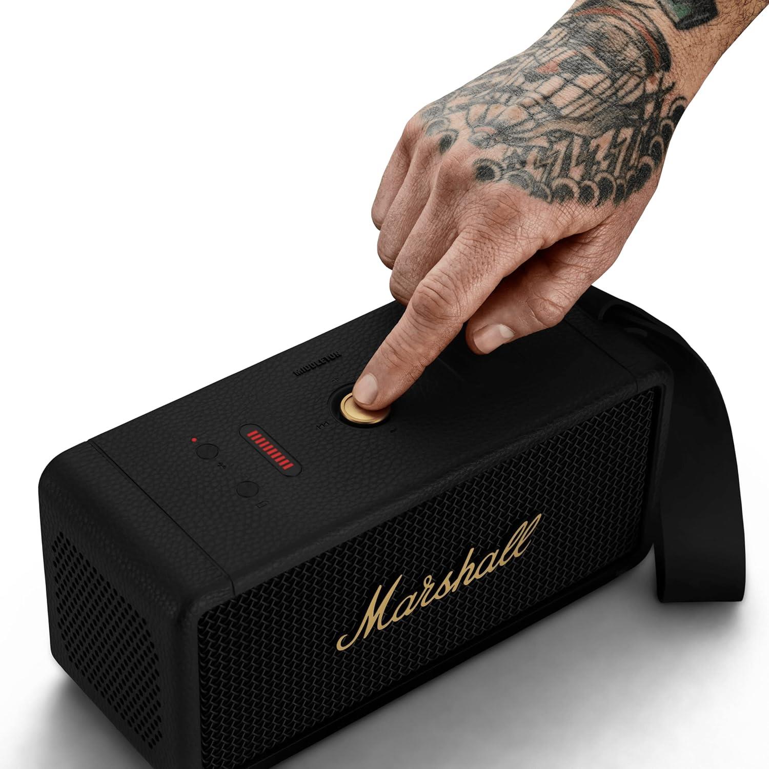 Marshall Middleton BT Hoparlör, Blk&Brass 7340055385848