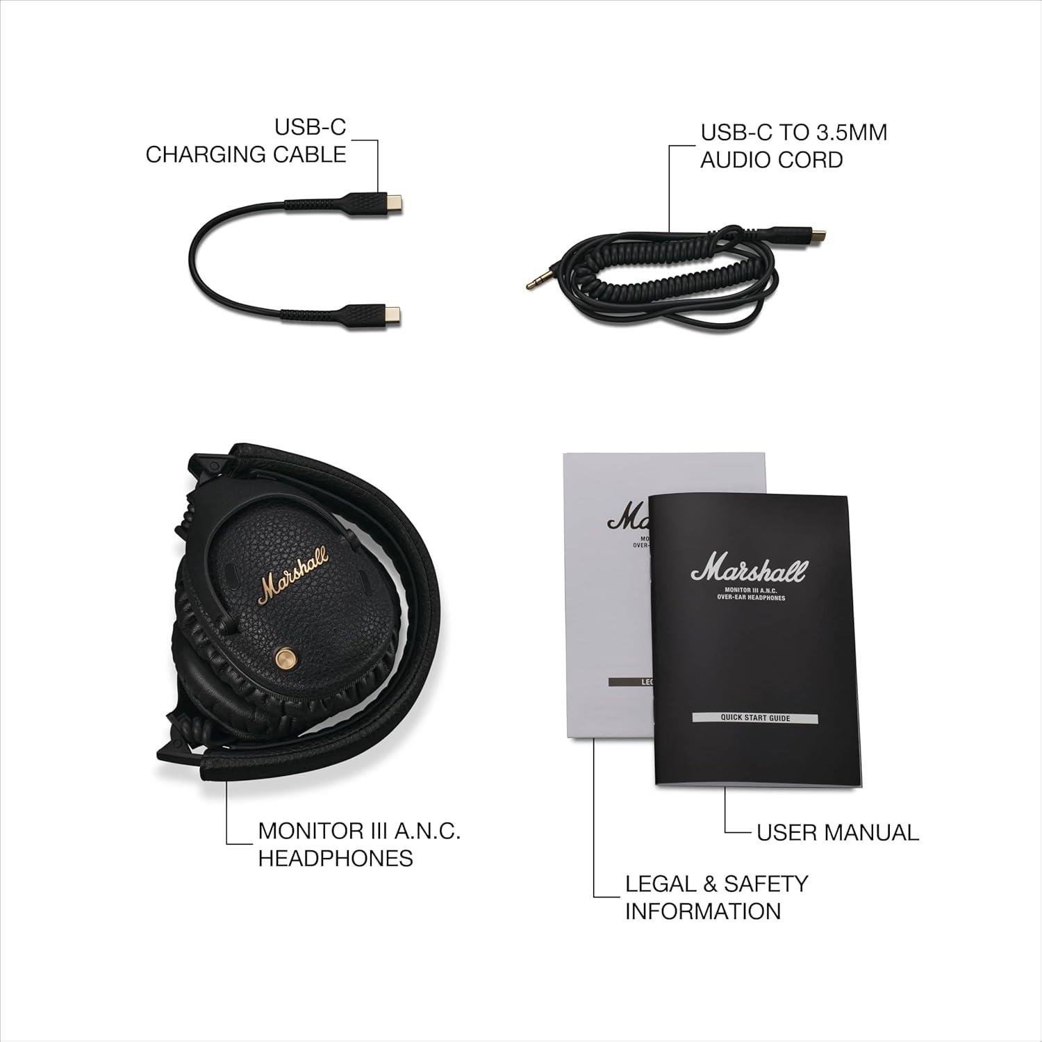 Marshall Monitor III ANC, Black 7340055401777