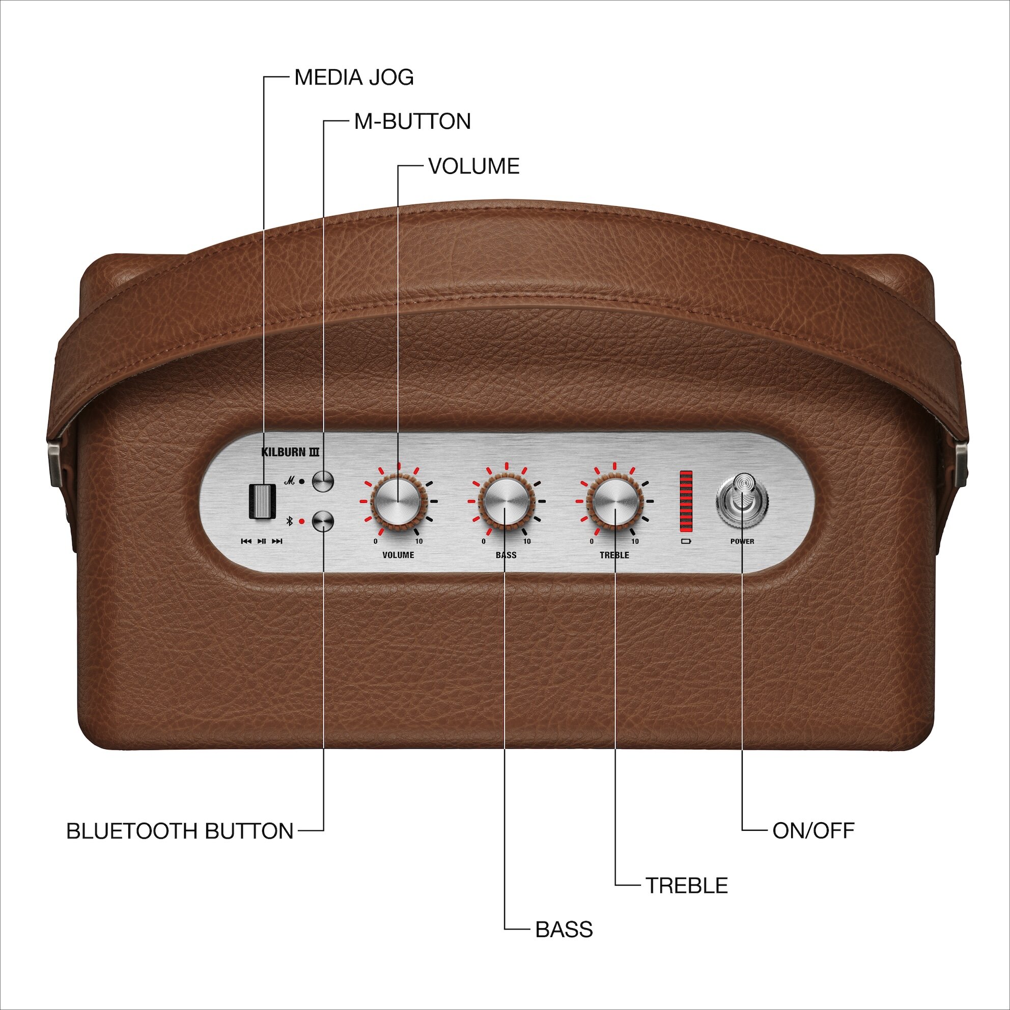 Marshall Kilburn III BT Hoparlör, Brown 7340055406871