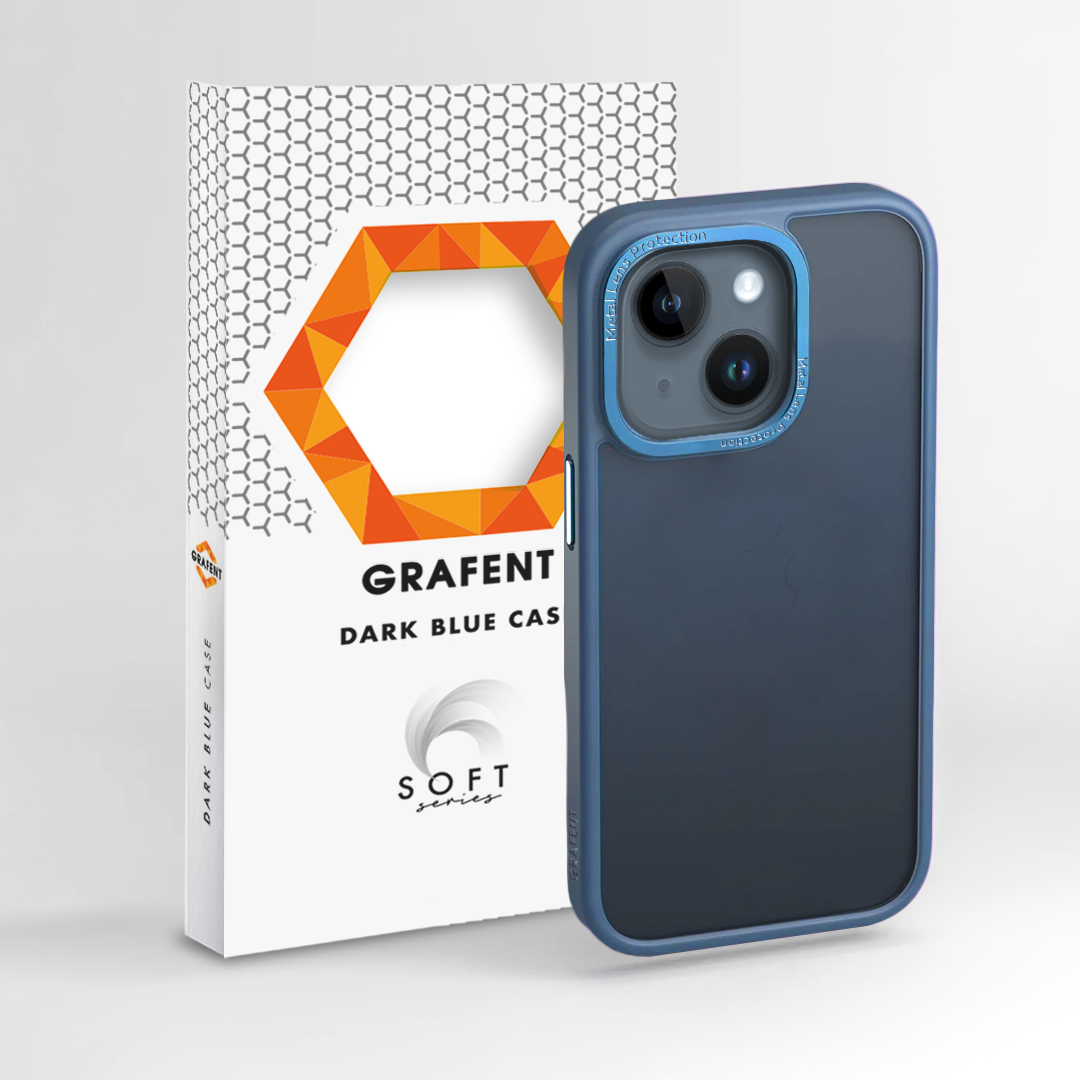 Grafent Soft Serisi iPhone 14 Kılıf - Mavi 7394090000046