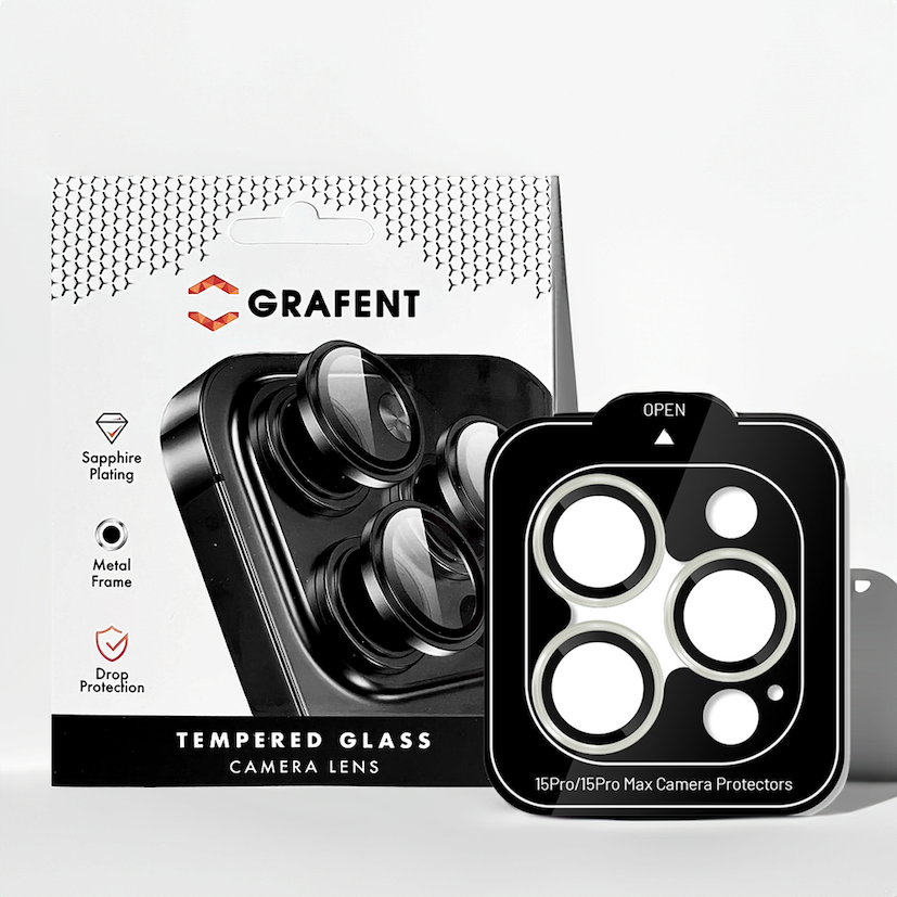 Grafent iPhone 15 Pro / Max Safir Lens - Beyaz 7394090000070