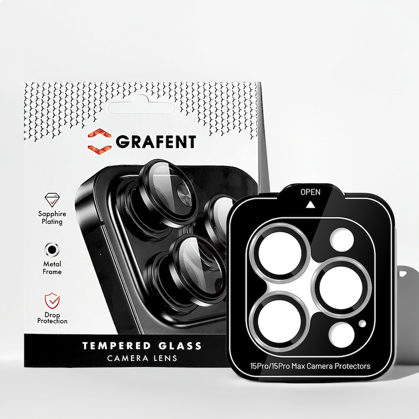 Grafent iPhone 15 Pro / Max Safir Lens - Beyaz 7394090000070