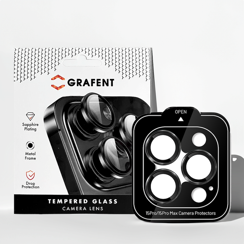 Grafent iPhone 15 Pro / Max Safir Lens - Siyah 7394090000072