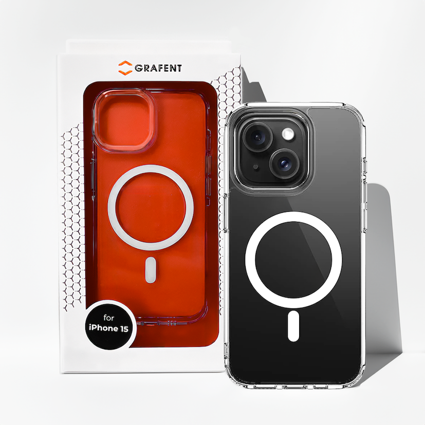 Grafent iPhone 15 Plus Şeffaf Magsafe Kılıf 7394090000084