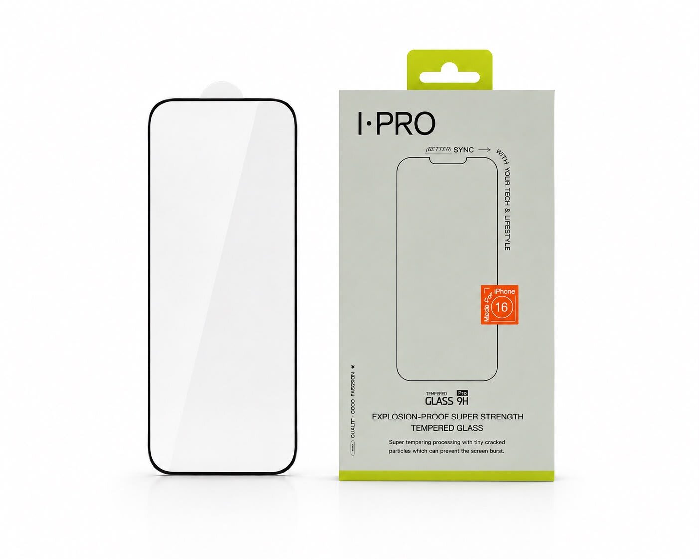 I·PRO iPhone 16 FullFit Temperli Cam Ekran Koruyucu 8682320020283