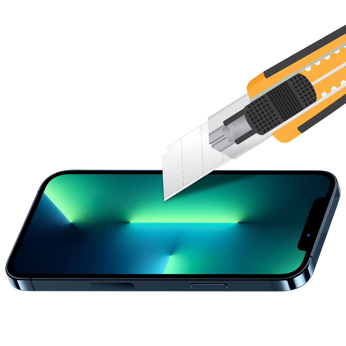 Buff iPhone 13ProMax 5D Anti Hacker Ekran Koruyucu 8682750457246