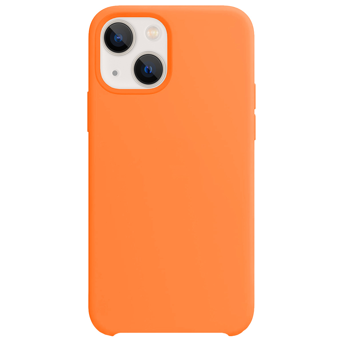 Buff iPhone 13 Rubber Fit Kılıf - Turuncu 8682750457550