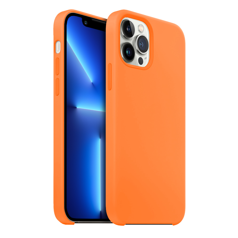 Buff iPhone 13 Pro Rubber Fit Kılıf - Turuncu 8682750457611