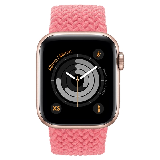 Buff Apple Watch Bands Braided 42/44 XS - Pembe 8682750457901