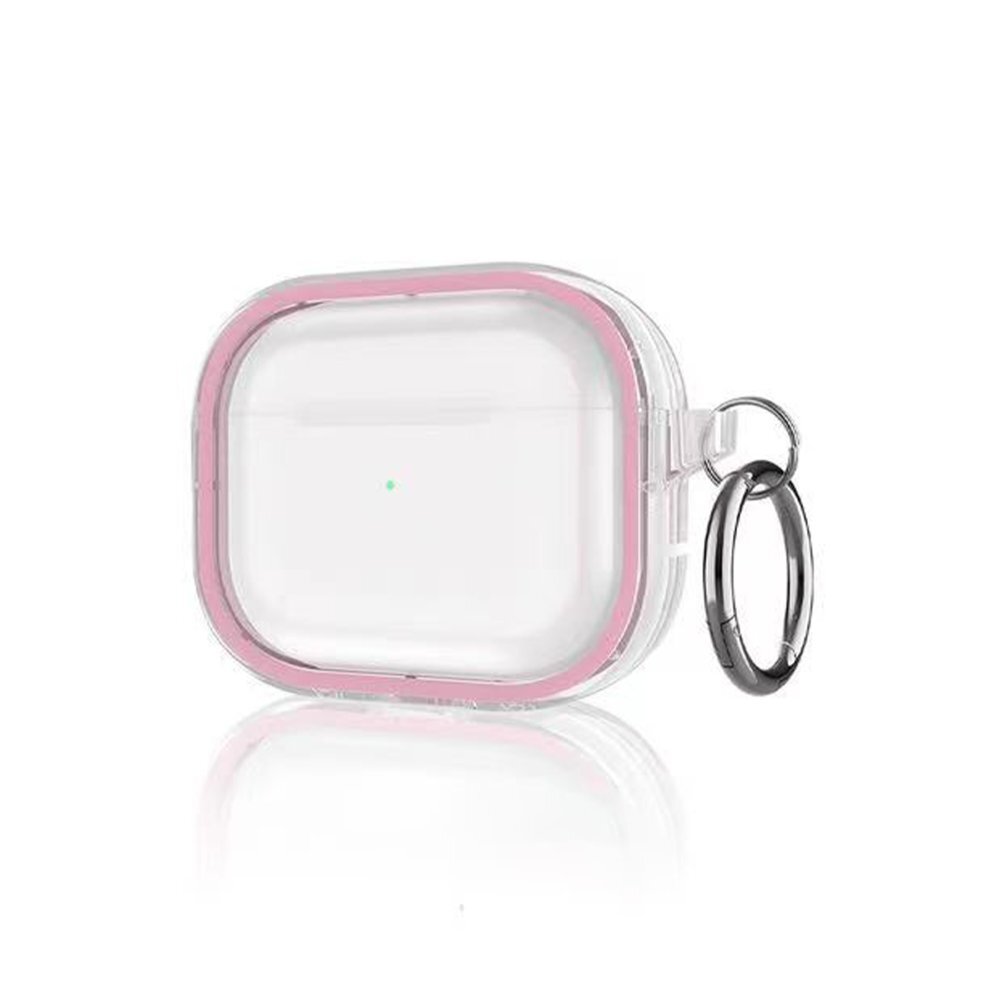 Movenchy Airpods Pro 2 Shiny Şeffaf Kılıf - Pembe 8683140681777