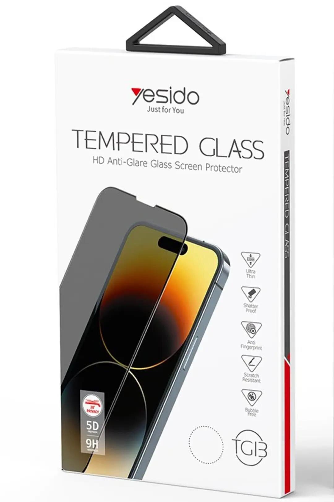 Yesido iPhone 16 Pro 5D Hayalet Cam Ekran Koruyucu 8683140758608