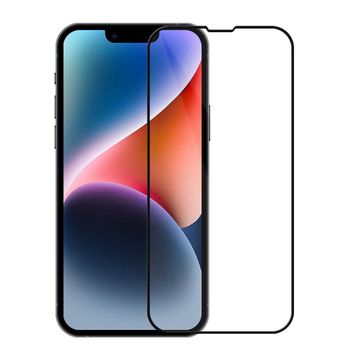 Buff iPhone 14/13/13 Pro 5D Glass Ekran Koruyucu 8683548211712