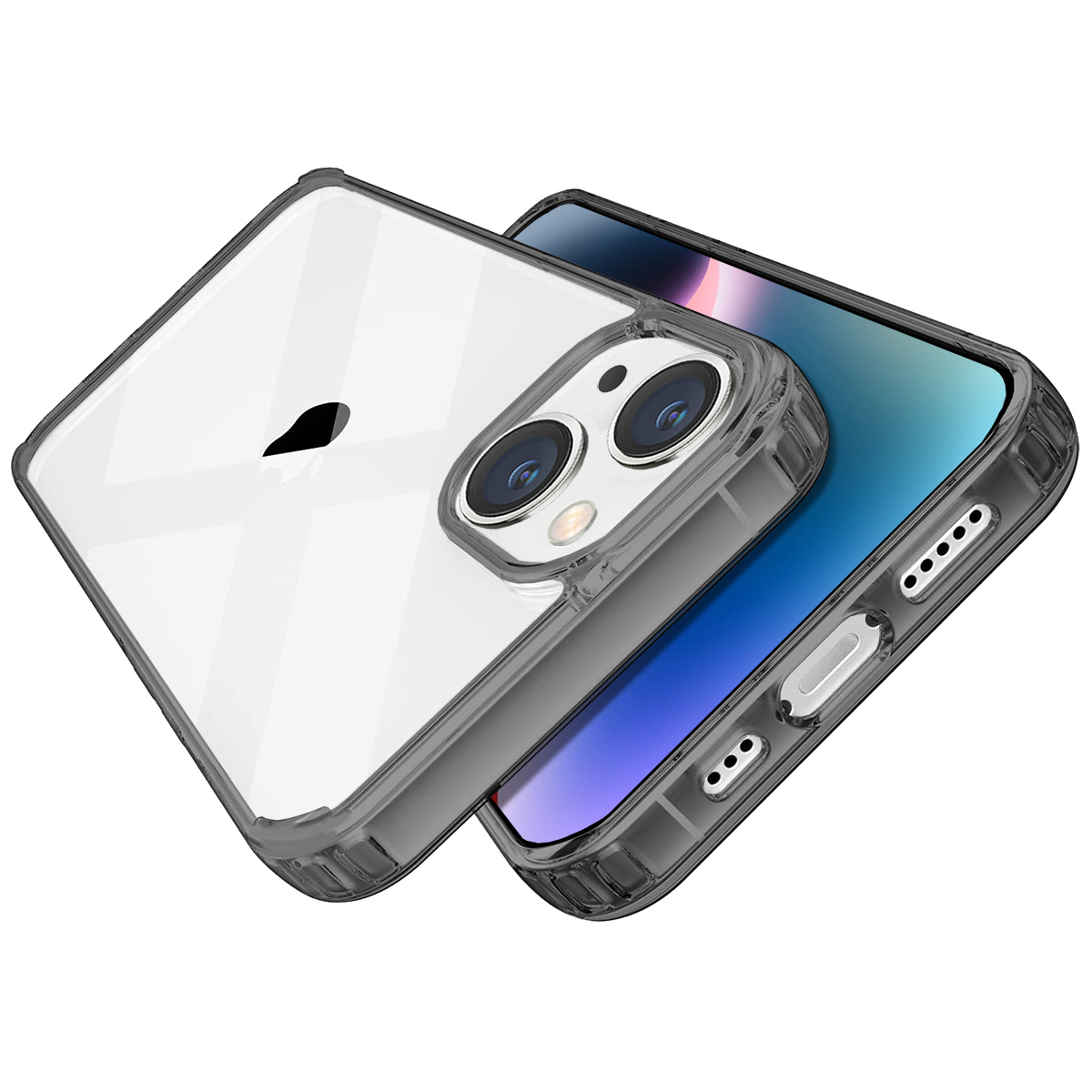 Buff iPhone 14 Air Hybrid Kılıf - Siyah 8683548211866