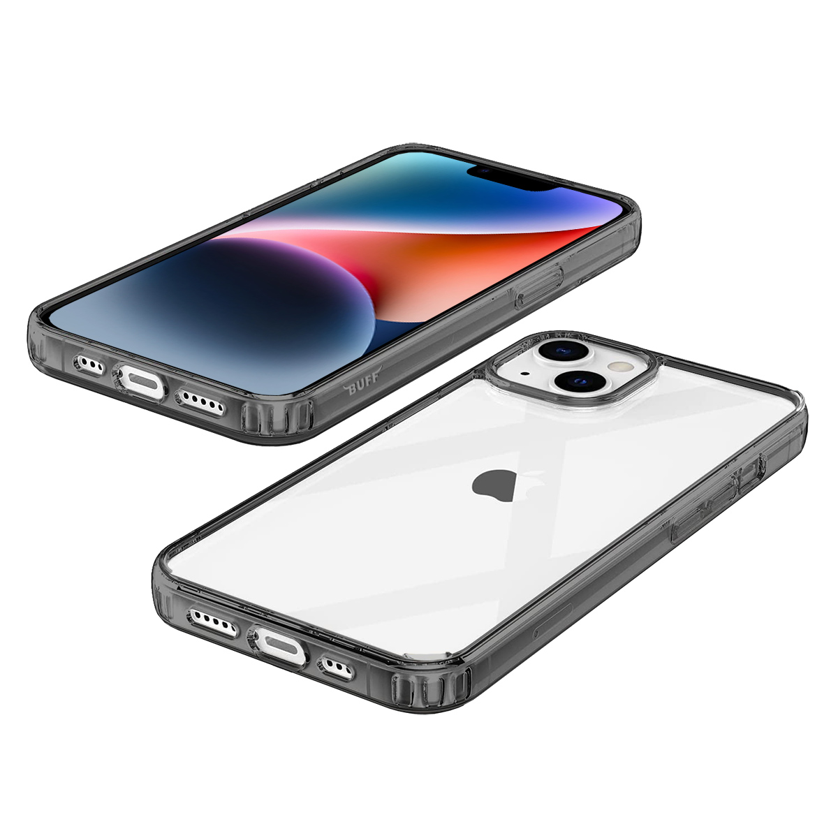 Buff iPhone 14 Air Hybrid Kılıf - Siyah 8683548211866