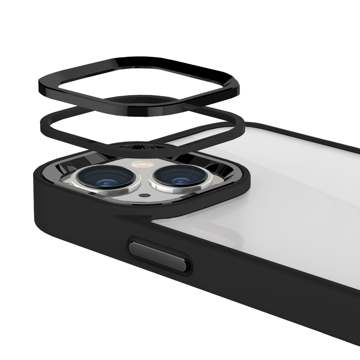 Buff iPhone 14 New Air Bumper Kılıf - Siyah 8683548212412