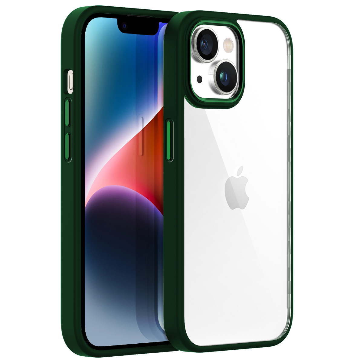 Buff iPhone 14 New Air Bumper Kılıf - Yeşil 8683548212436