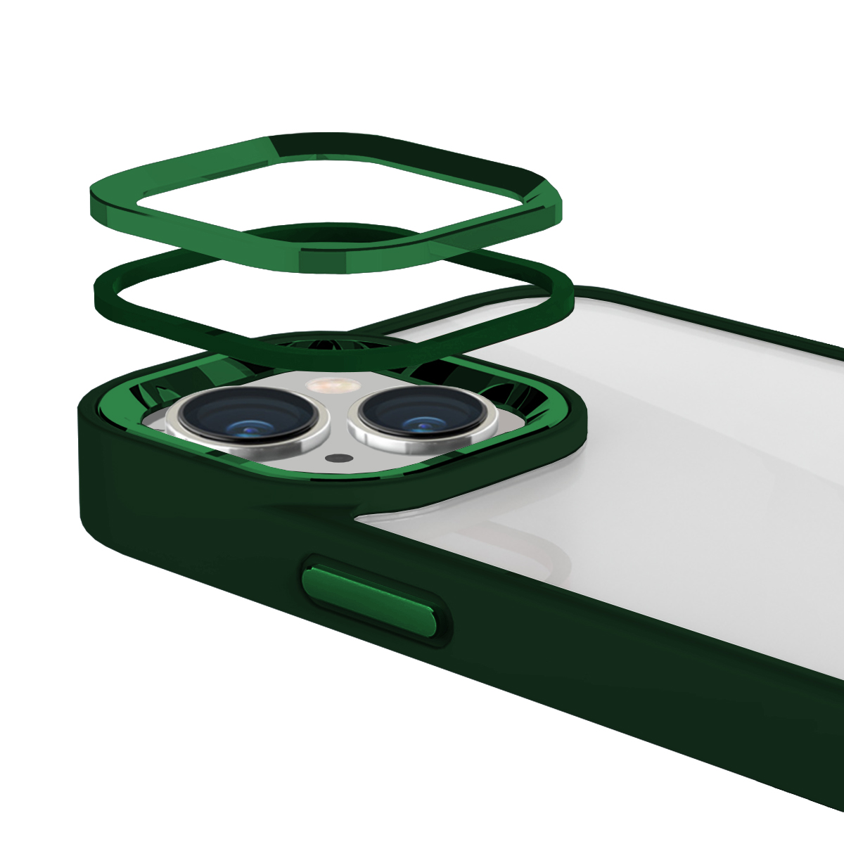 Buff iPhone 14 New Air Bumper Kılıf - Yeşil 8683548212436