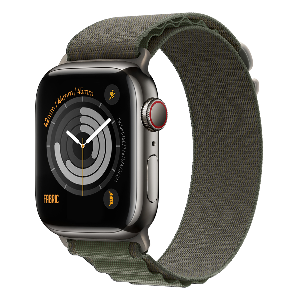 Buff Apple Watch Fabric Band 42/44/45mm- Yeşil 8683548213617