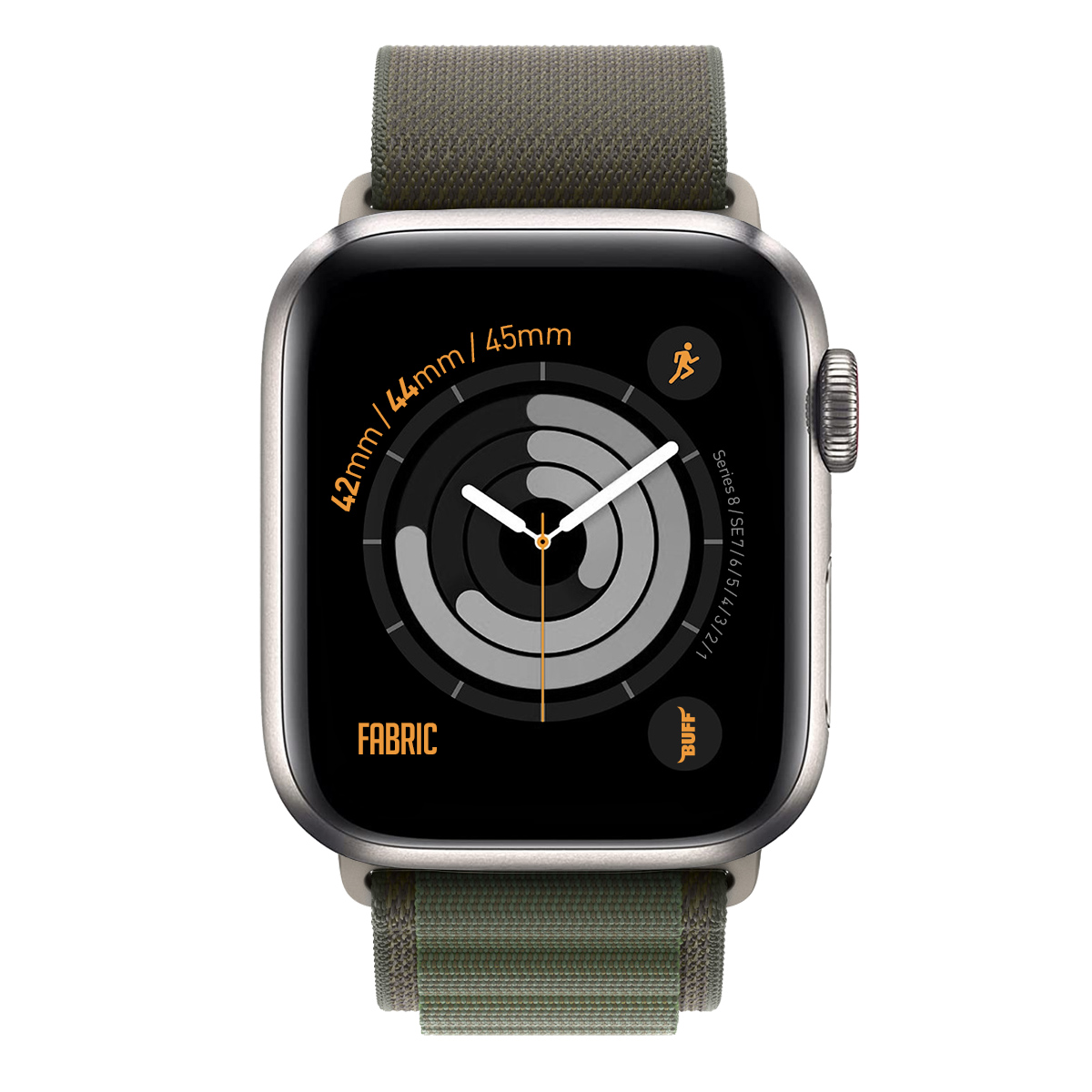 Buff Apple Watch Fabric Band 42/44/45mm- Yeşil 8683548213617