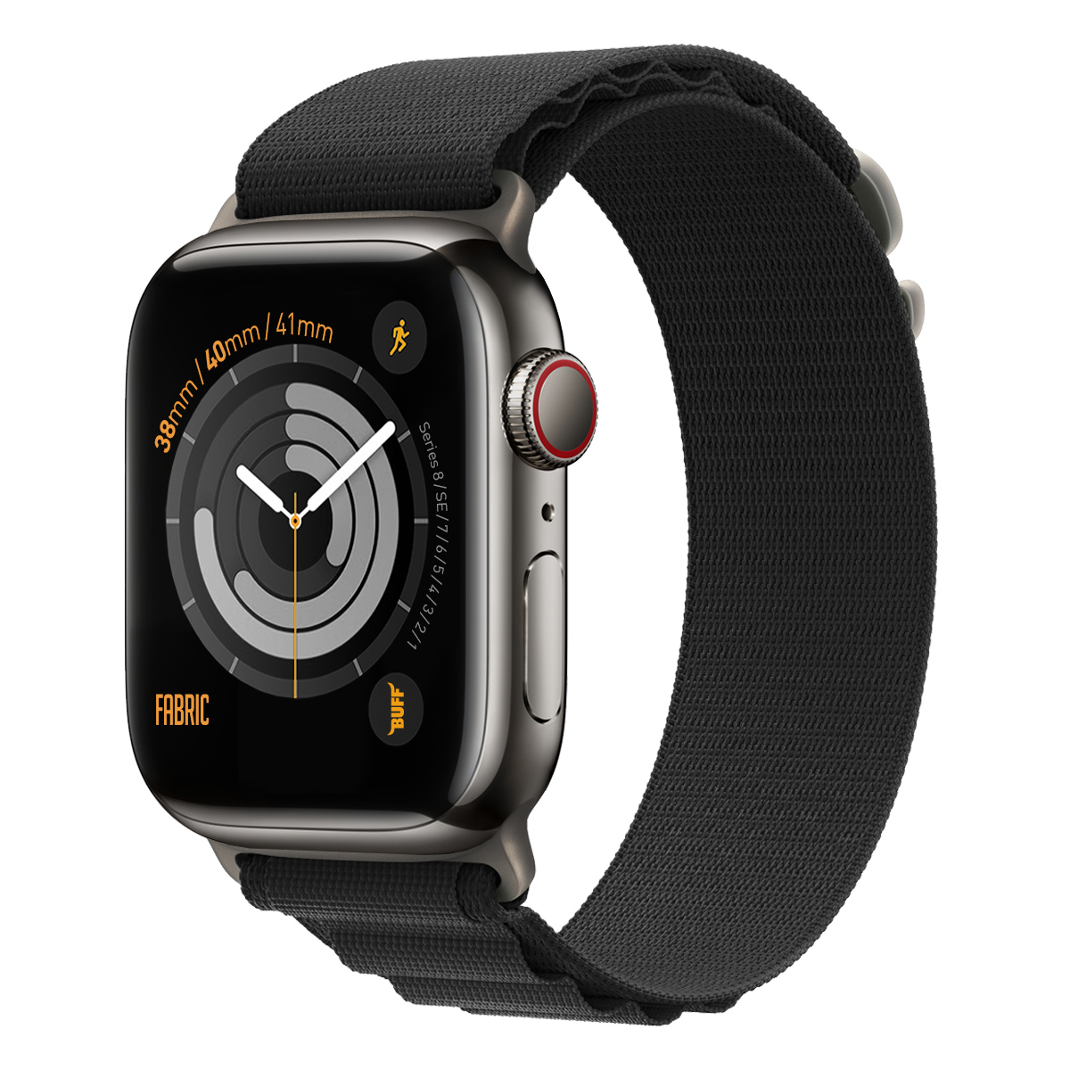 Buff Apple Watch Fabric Band 38/40/41mm - Siyah 8683548213631