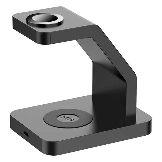 Buff 3 in 1 Magsafe Kablosuz Şarj Standı - Siyah 8683548213686