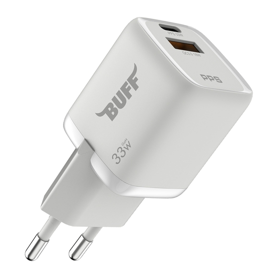 Buff  33W Hızlı Şarj 3 Port Şarj Adaptörü - Beyaz 8683548214034