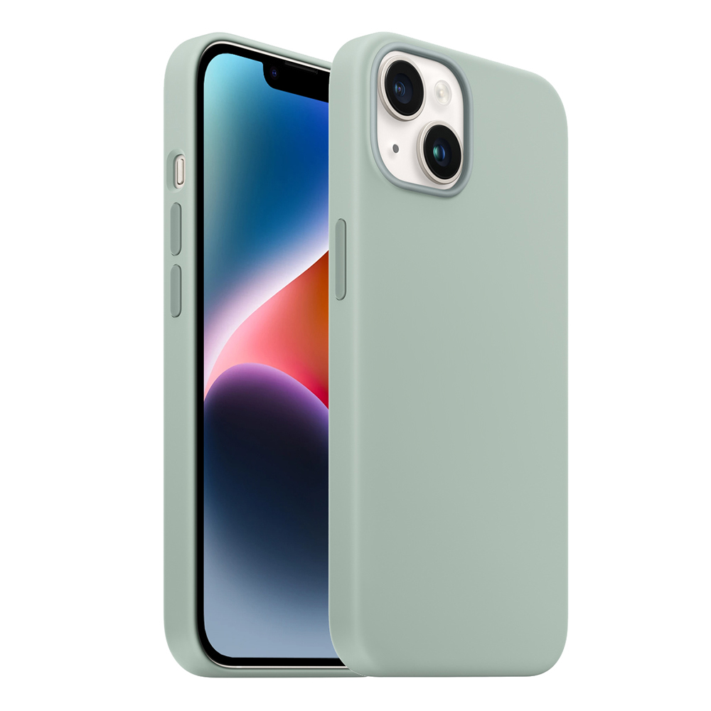 Buff iPhone 14 Rubber Fit Kılıf - Yeşil 8683548214225