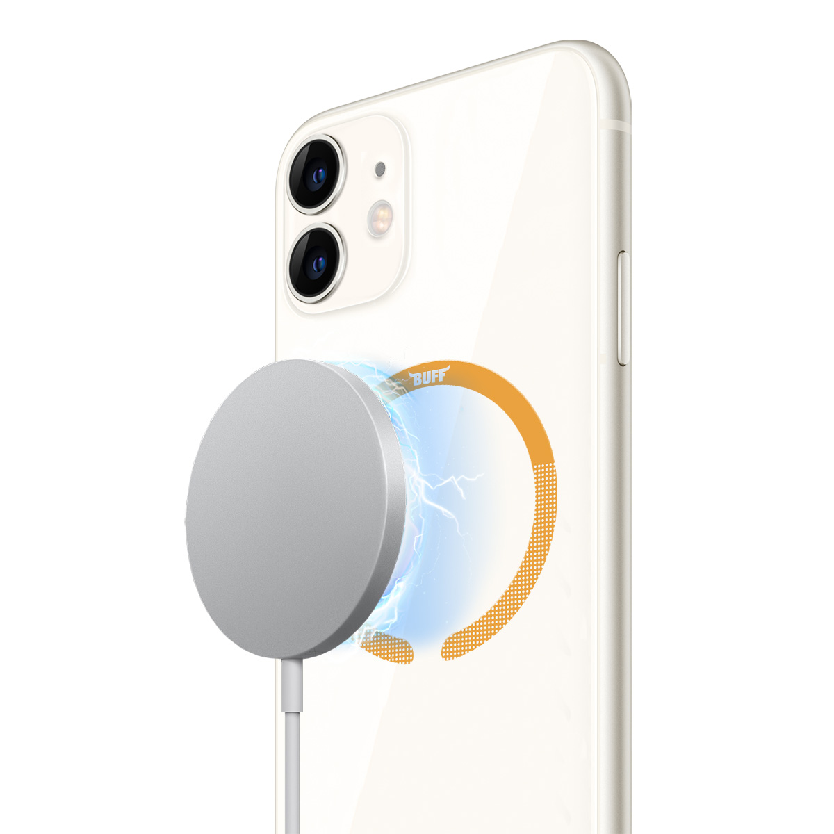 Buff Magsafe Ring Adapter Metal Plaka - Turuncu 8683548215048