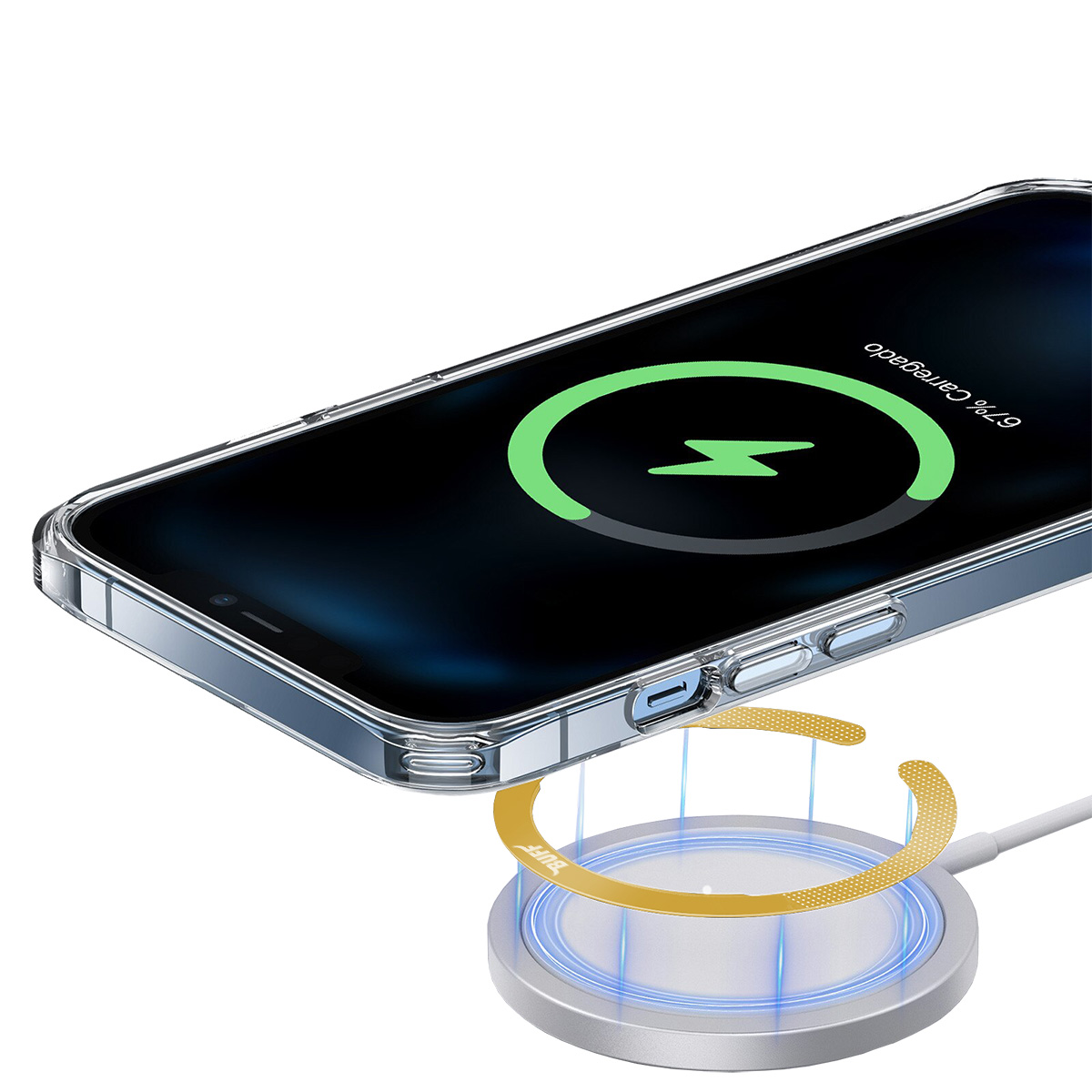 Buff Magsafe Ring Adapter Metal Plaka - Turuncu 8683548215048