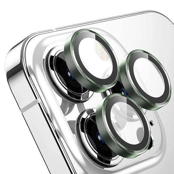 Buff iPhone 13 Pro/Max Kamera Metal Lens - Yeşil 8683548215222