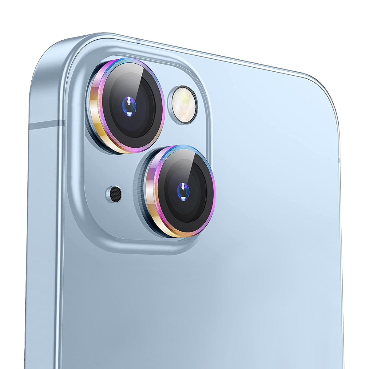 Buff iPhone 13/13 Mini Metal Lens Koruyucu-Renkli 8683548215277