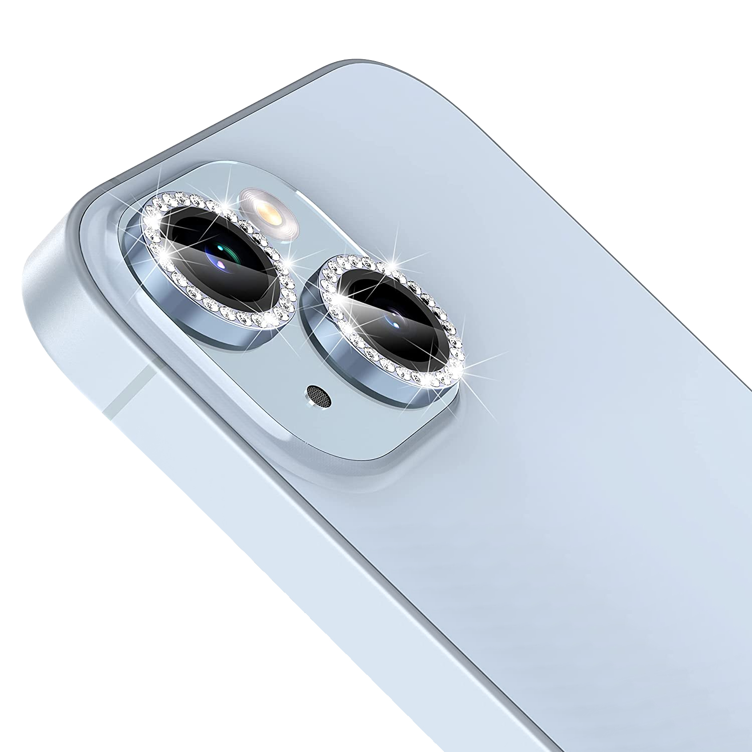 Buff iPhone 14/Plus Diamond Lens Koruyucu-Mavi 8683548216014