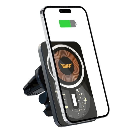 Buff 15W MagSafe -Araç İçi Wireless Şarj Cihazı 8683548216809