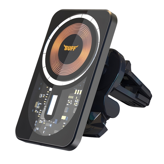 Buff 15W MagSafe -Araç İçi Wireless Şarj Cihazı 8683548216809