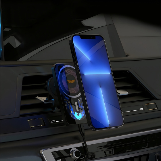 Buff 15W MagSafe -Araç İçi Wireless Şarj Cihazı 8683548216809