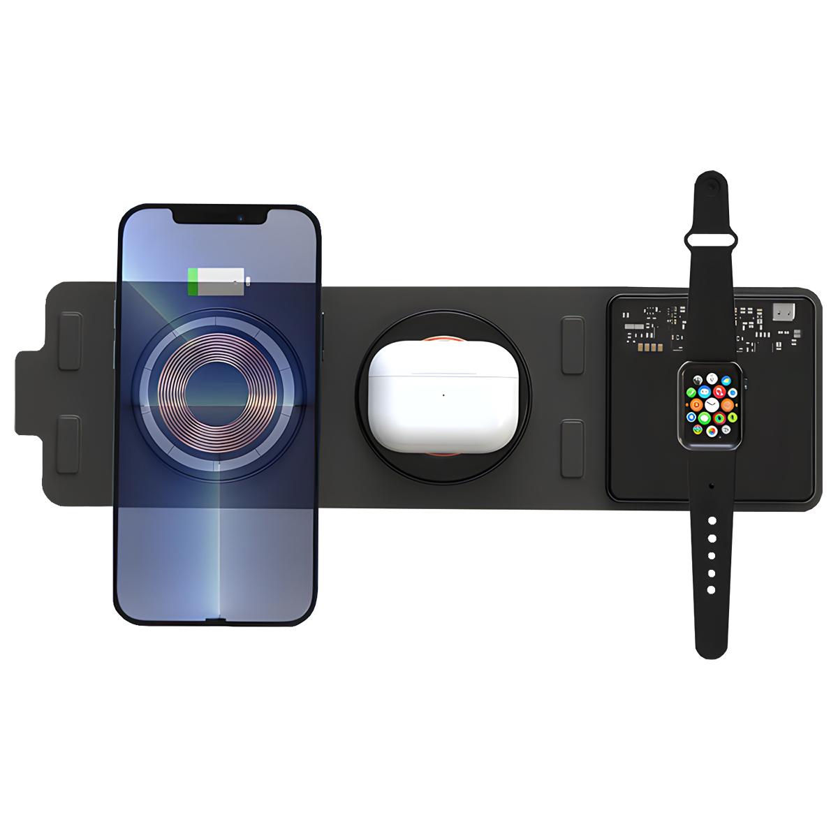 Buff 15W 3in1 Katlanabilir Kablosuz Şarj İstasyonu 8683548216816