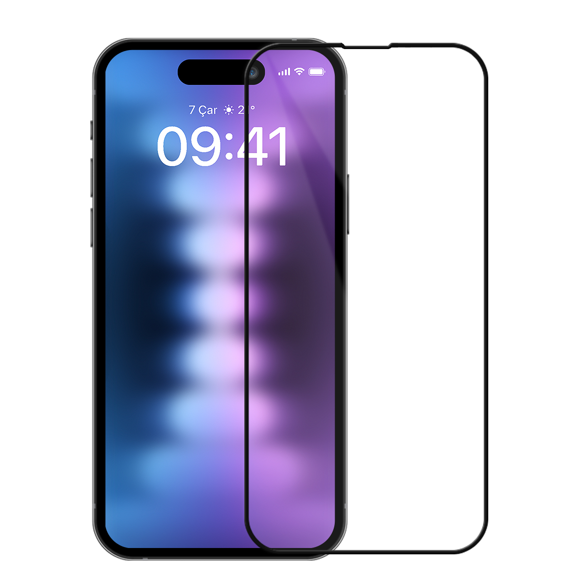 Buff iPhone 15 Pro Max 5D Glass Ekran Koruyucu 8683548216854