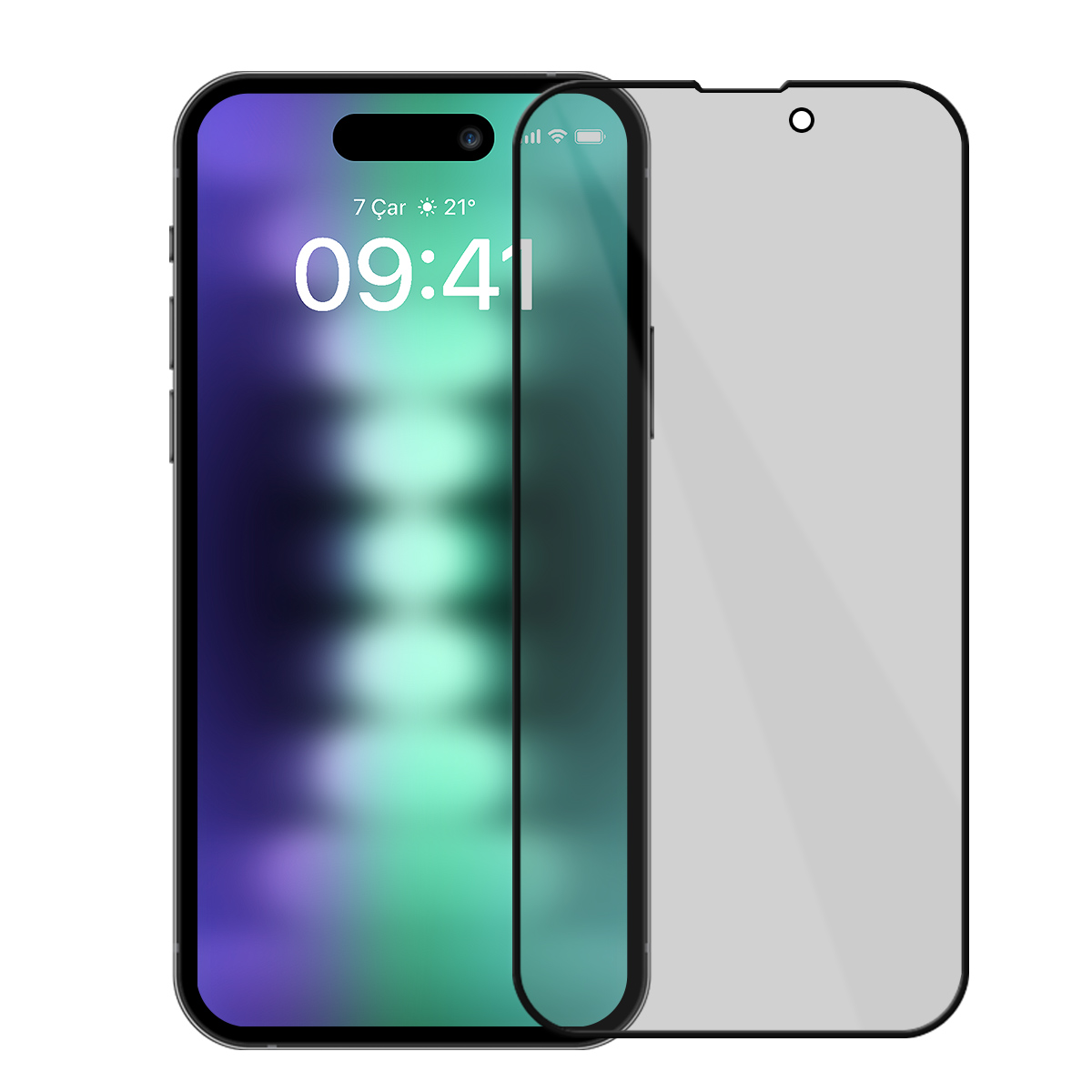 Buff iPhone 15 Plus 5D Privacy Ekran Koruyucu 8683548216915