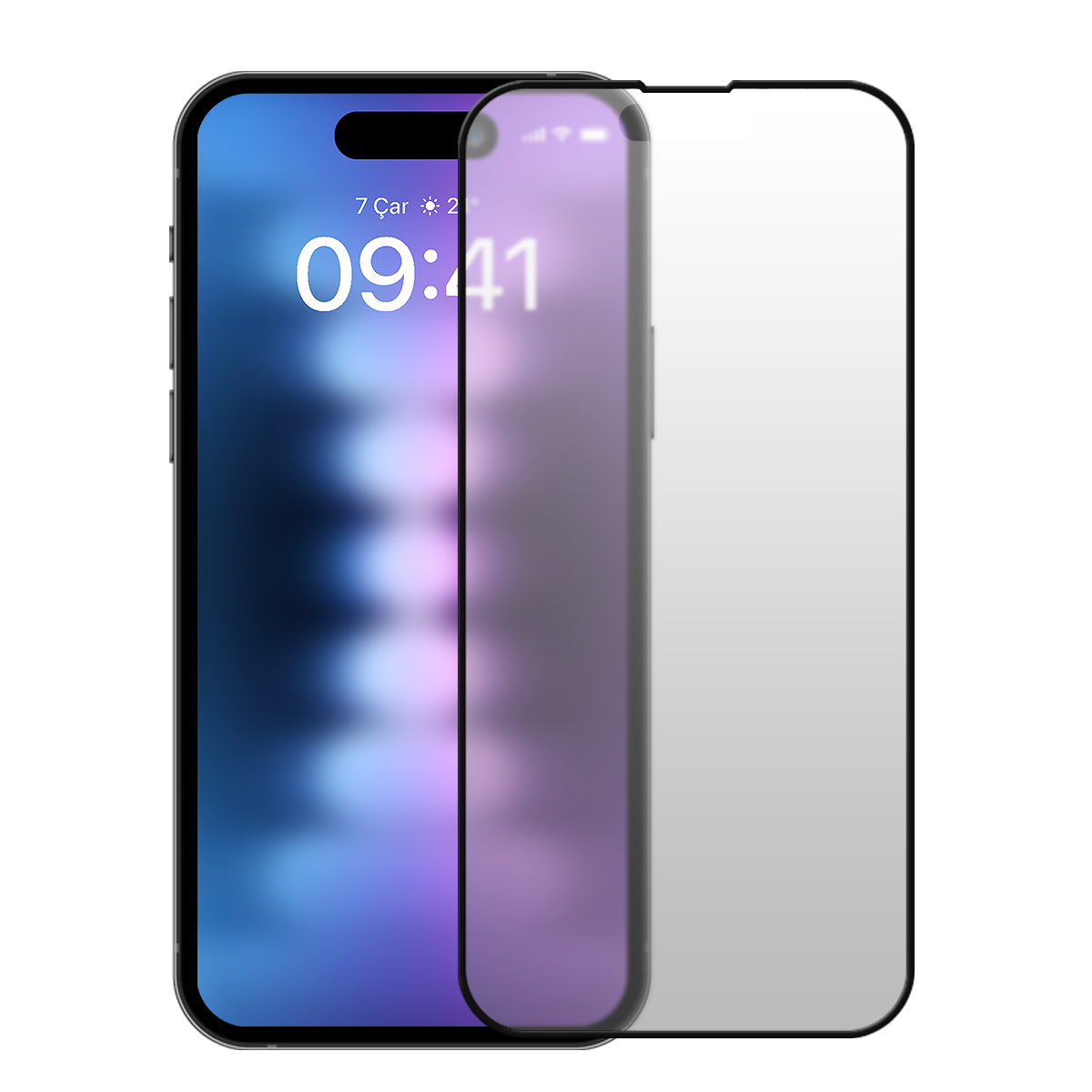 Buff iPhone 15 Pro Max 5D Matte Ekran Koruyucu 8683548216939