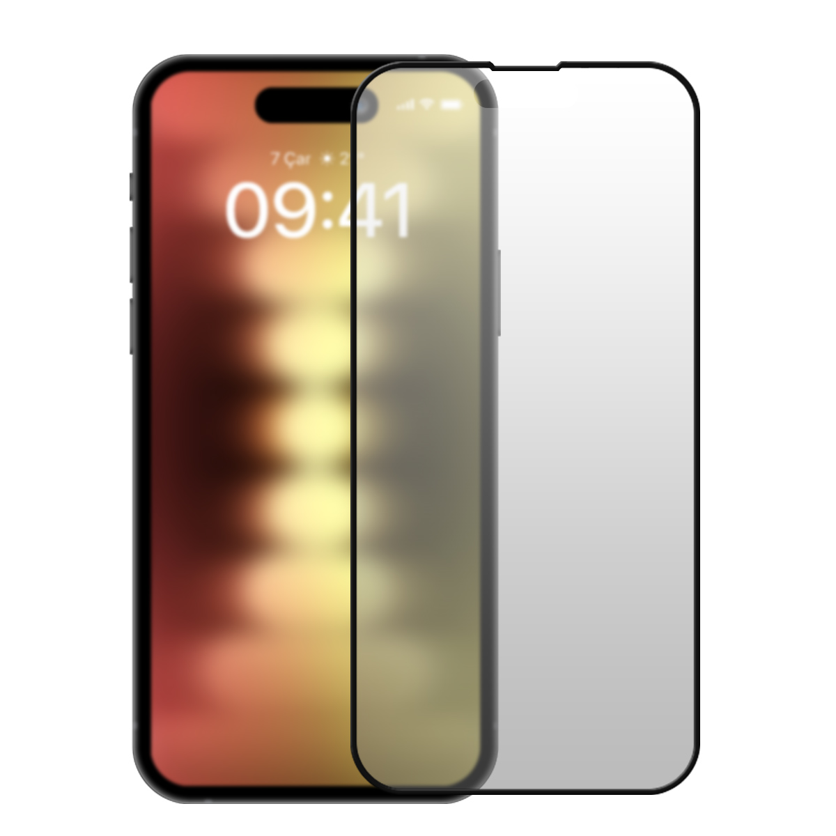 Buff iPhone 15 Pro 5D Matte Ekran Koruyucu 8683548216946