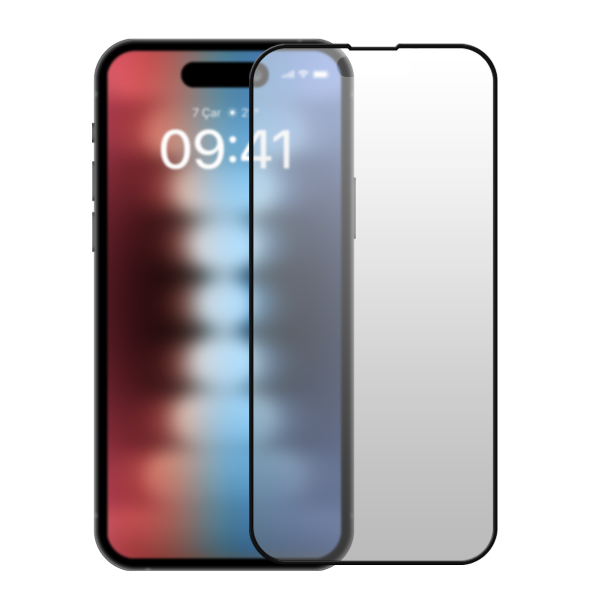 Buff iPhone 15 5D Matte Ekran Koruyucu 8683548216960