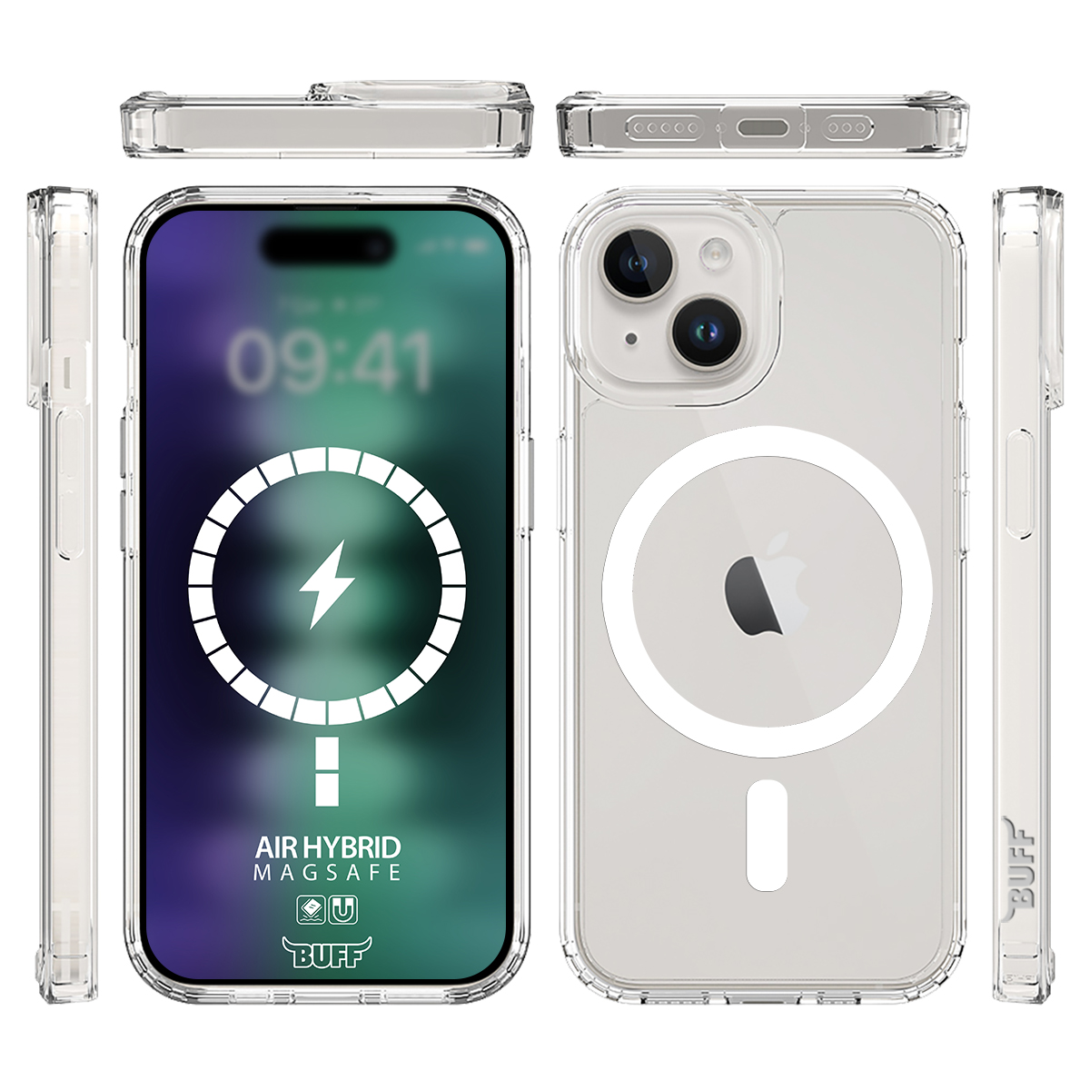 Buff iPhone 15 Plus Magsafe Air Hybrid Kılıf 8683548216991