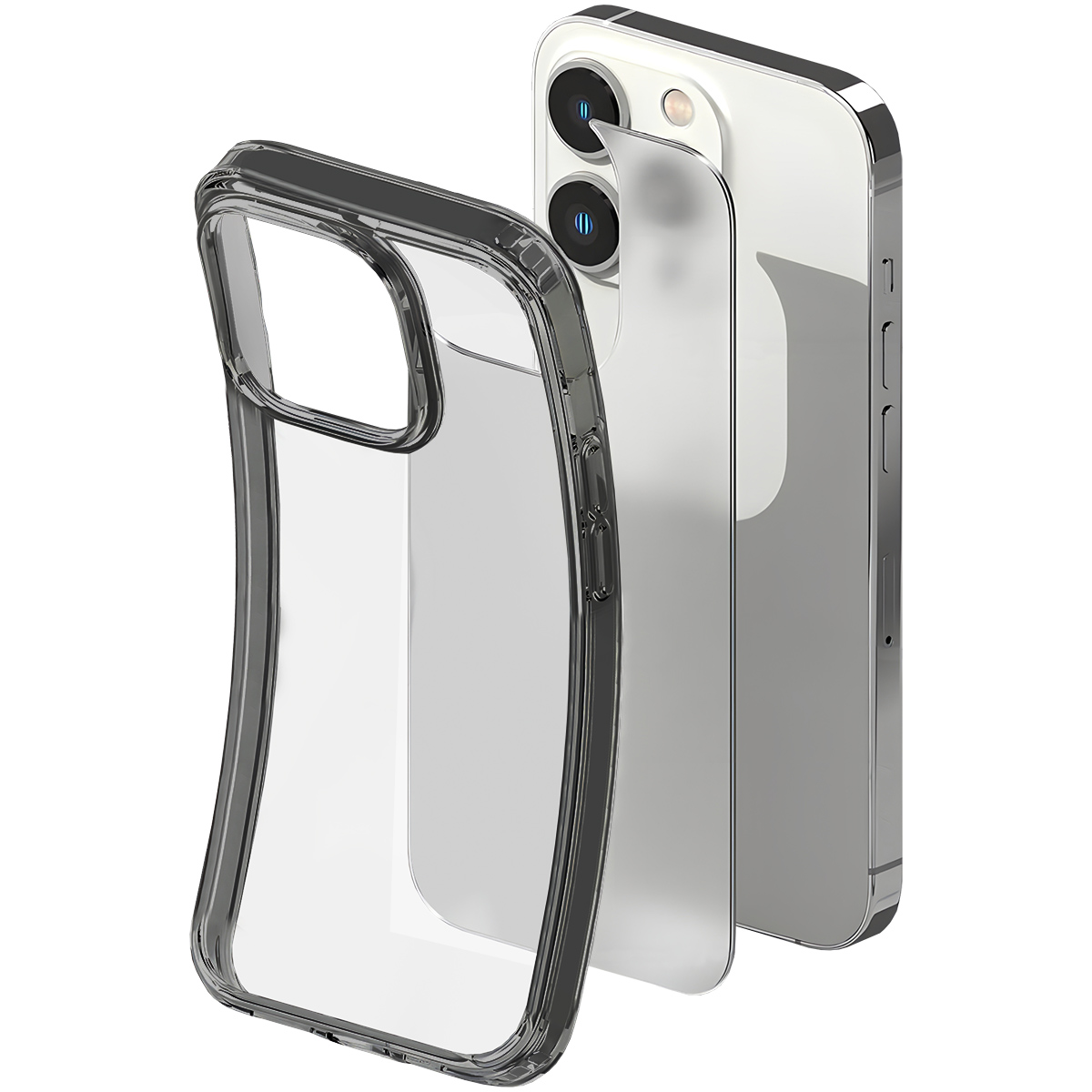 Buff iPhone 15 Pro Air Hybrid Kılıf Smoke Black 8683548217042