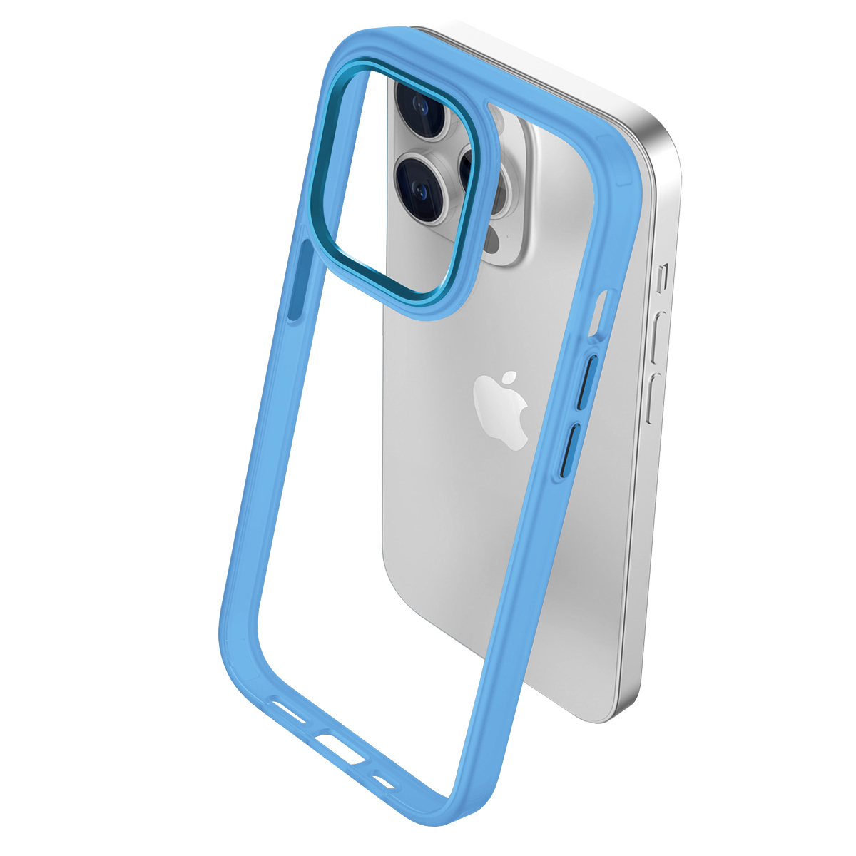 Buff iPhone 15 Pro Max New Air Bumper Kılıf   Blue 8683548217295