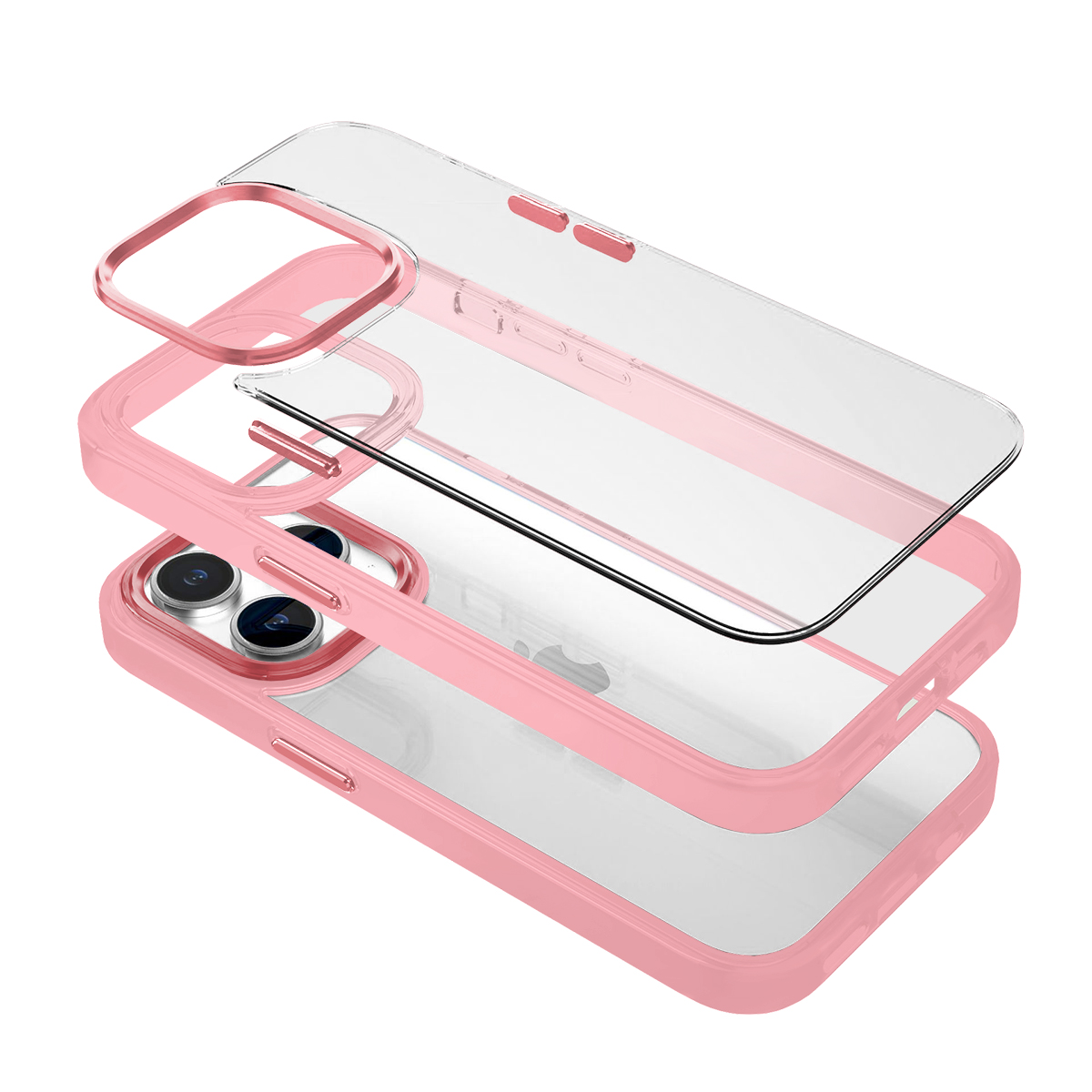 Buff iPhone 15 Pro Max New Air Bumper Kılıf Pink 8683548217301