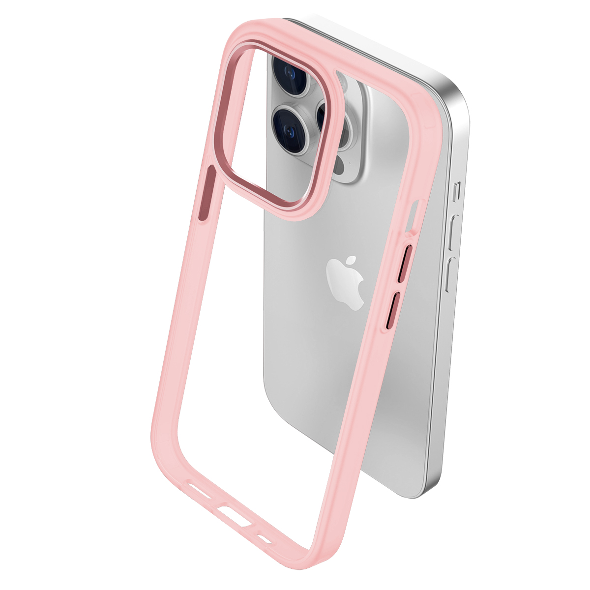 Buff iPhone 15 Pro Max New Air Bumper Kılıf Pink 8683548217301