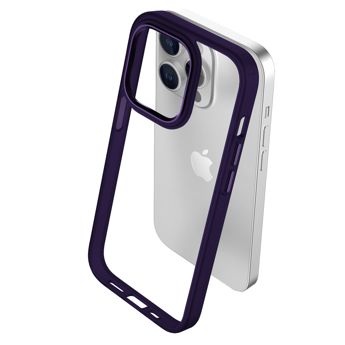 Buff iPhone 15 Pro New Air Bumper Kılıf Purple 8683548217356