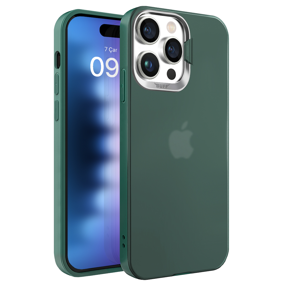 Buff iPhone 15 Pro Max New Corner Kılıf Green 8683548217691